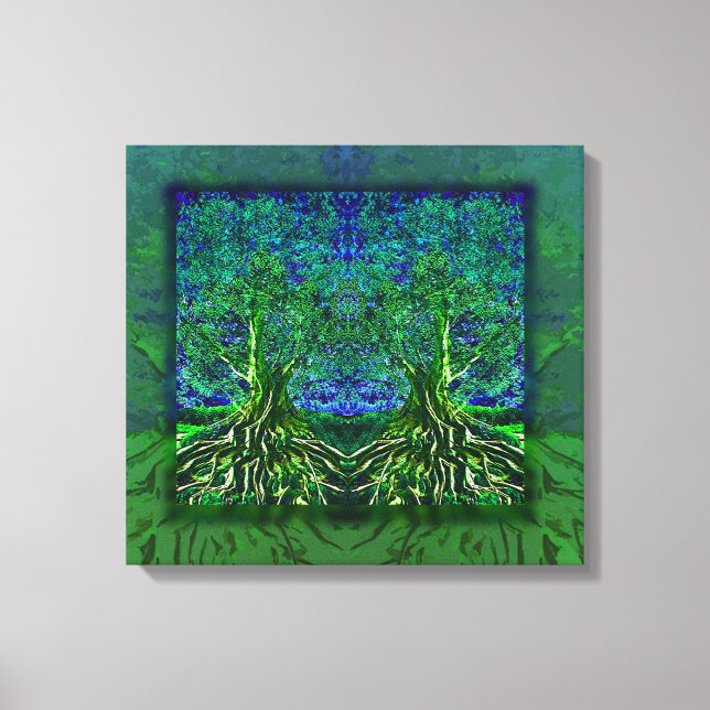 Baum des Lebens Dankbarkeit Leinwanddruck (Vorderseite)