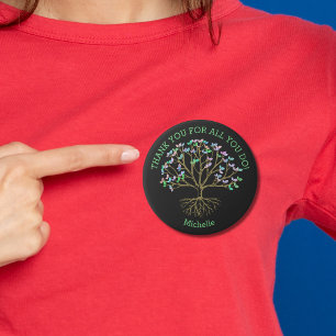 Baum des Lebens Danke für alles, was ihr schätzt Button