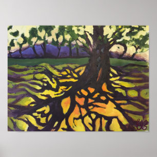 Baum des Lebens farbenfrohe Kunst Poster