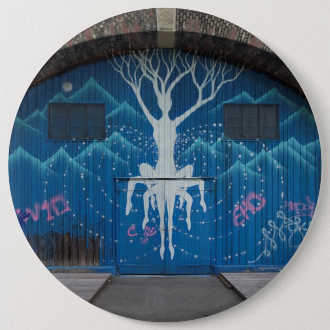 Baum des Lebens Graffiti Button (Vorderseite)