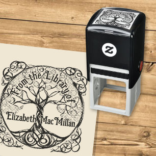 Baum des Lebens Gummi Ex Libris Briefmarke Permastempel