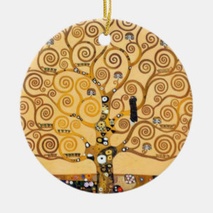 Baum des Lebens Gustav Klimt Keramik Ornament
