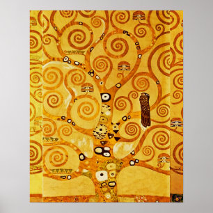 Baum des Lebens Gustav Klimt Nouveau Poster