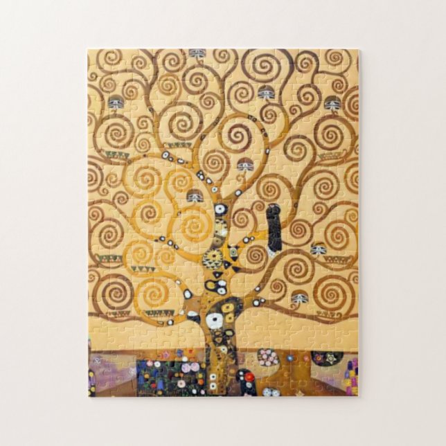 Baum des Lebens Gustav Klimt Puzzle (Vertikal)