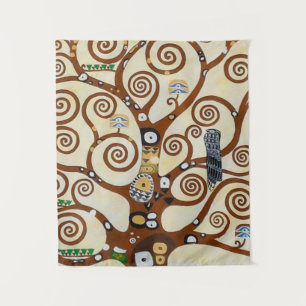 Baum des Lebens Gustav Klimt Restaurierte Version Wandteppich