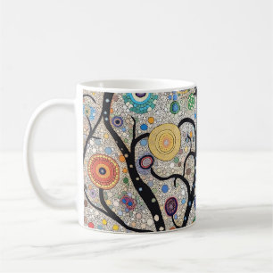 🌳 Baum des Lebens in Abstrakt🎨 Kaffeetasse