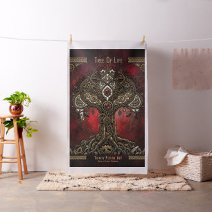 Baum des Lebens – keltischer gotischer Steampunk  Stoff