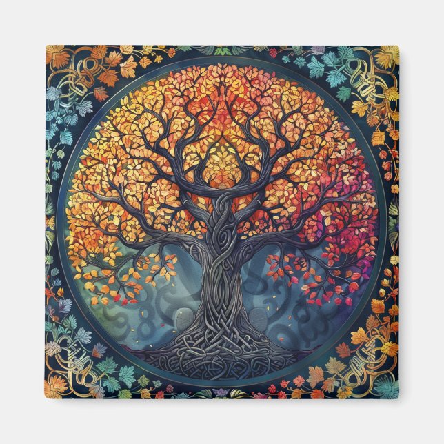 Baum des Lebens keltisches Magnet (Vorne)