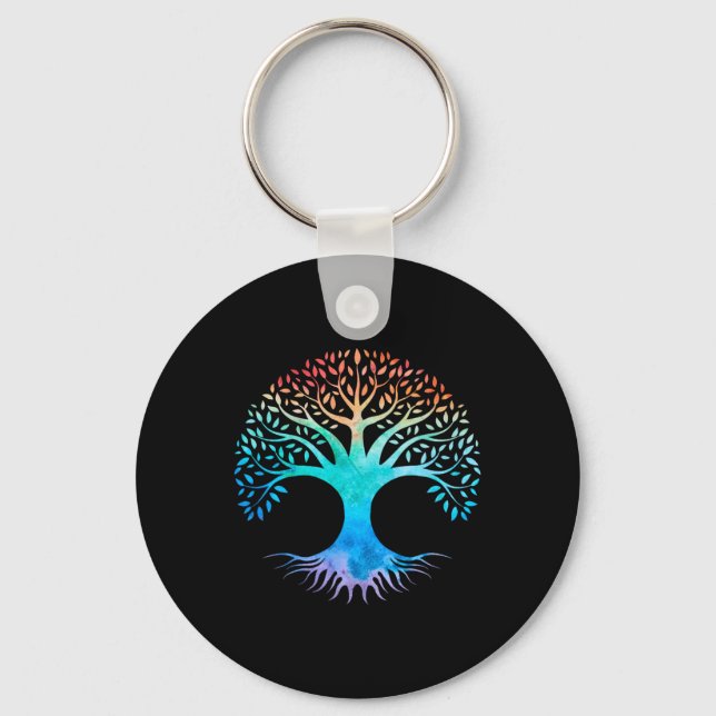 Baum des Lebens keltisches Symbol  Schlüsselanhänger (Vorderseite)