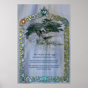 Baum des Lebens Ketubah zu individualisieren Poster