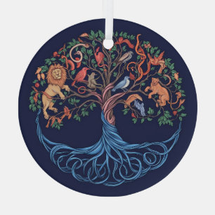 Baum des Lebens Kunst, Baum des Lebens Ornament Aus Glas
