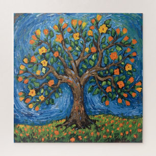 Baum des Lebens Kunstwerk, keltisch Puzzle