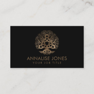 Baum des Lebens mit Triquetra Visitenkarte