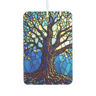 Baum des Lebens Mosaik aus zersplittertem Glas Autolufterfrischer