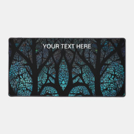 Baum des Lebens - Mosaik des Mystischen Waldes Schreibtischunterlage