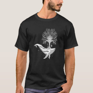 Baum des Lebens Mystischer Baum Fraktal Yoga Medit T-Shirt