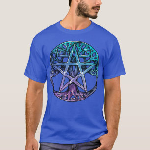 Baum des Lebens PentagramWicca Wiccan Heidenspende T-Shirt