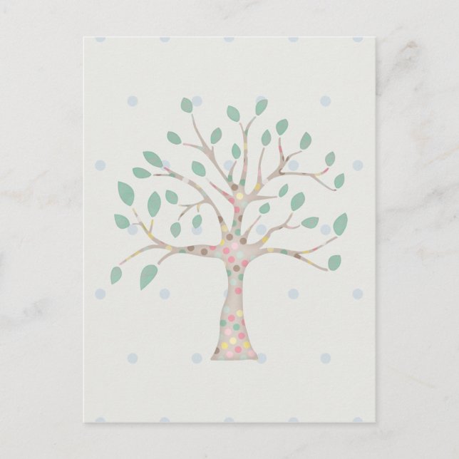 Baum des Lebens Postkarte (Vorderseite)