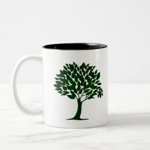 "Baum des Lebens" rustikal Zweifarbige Tasse