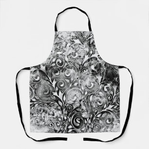 Baum des Lebens - Spiralen Blätter Grunge Stil 1 Schürze