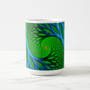 Baum des Lebens Spiralfraktal Kaffeetasse