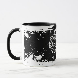 Baum-des-Lebens-Splatter-Zweitön-Becher Tasse