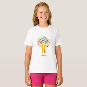 Baum des Lebens Teen und Baby Godchild Personalisi T-Shirt