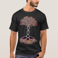 Baum des Lebens und DNA Doppelhelix Strand