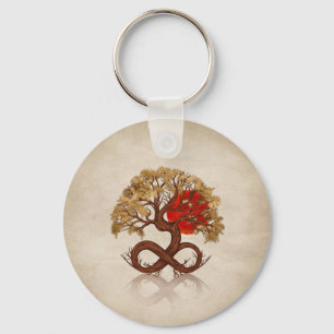 Baum des Lebens - Unendlicher Sonnenaufgang Schlüsselanhänger