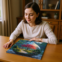 Baum des Lebens Verzauberter Garten Fantasy Puzzle