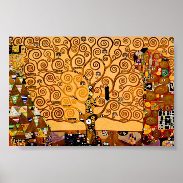 Baum des Lebens von Gustav Klimt Kunst, Kultur Poster (Vorne)