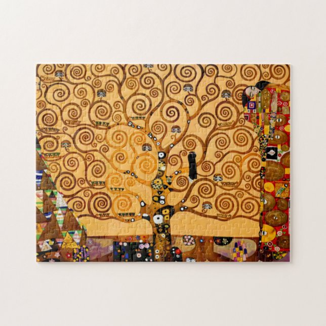 Baum des Lebens von Gustav Klimt Kunst, Kultur Puzzle (Horizontal)