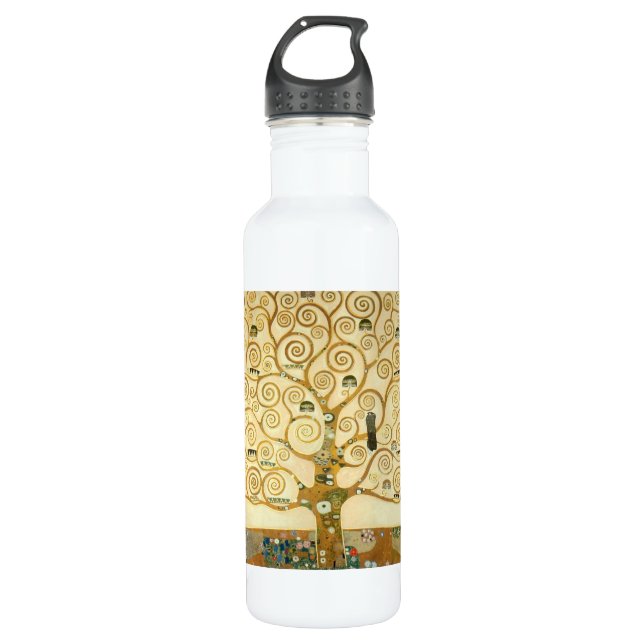 Baum des Lebens von Gustav Klimt Trinkflasche (Vorderseite)