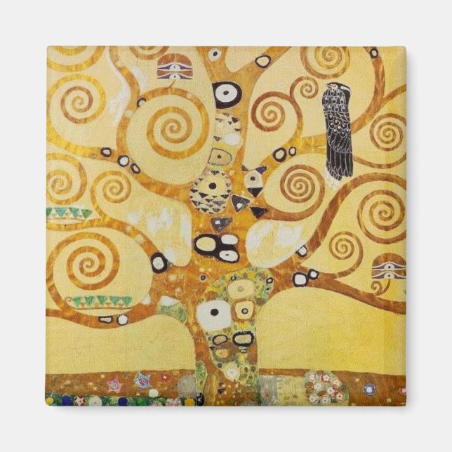 Baum des Lebens von Klimt Magnet (Vorne)