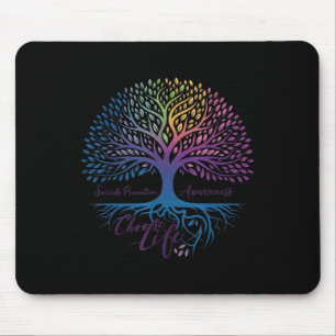Baum des Lebens Wähle Leben Suizidprävention Bewus Mousepad