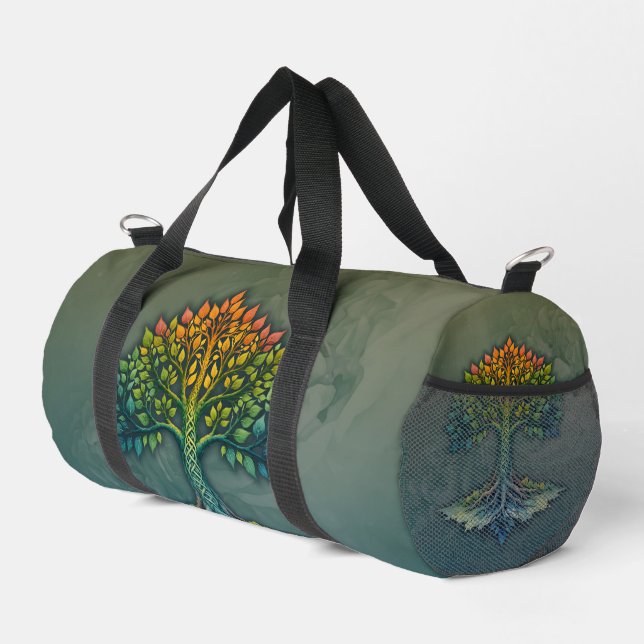 Baum des Lebens - Wandelndes Morgenrot  Duffle Bag (Rechte Ecke)