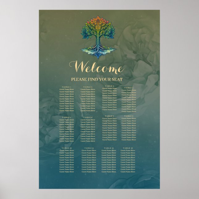 Baum des Lebens - Wandelndes Morgenrot Poster (Vorne)