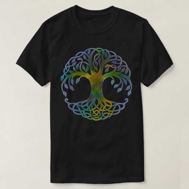 BAUM DES LEBENS WICHTIG Yggdrasil Pagan Earth as O T-Shirt (Design vorne)