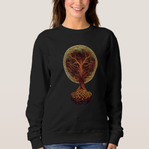 Baum des Lebens Yggdrasil keltische Knüpfarbeit No Sweatshirt