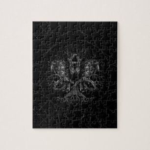 Baum des Lebens - Yggdrasil mit Raben Puzzle