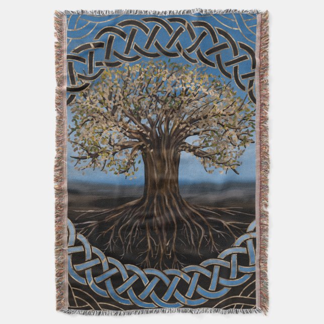Baum des Lebens - Yggdrasil Zeichnen Decke (Vorderseite Vertikal)