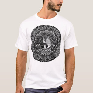 Baum des Lebens Yin Yang T-Shirt