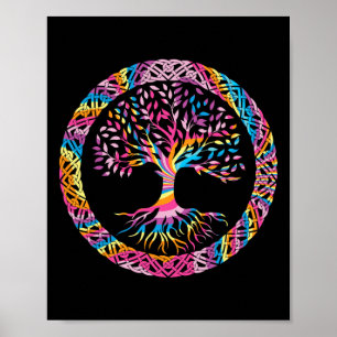 Baum Des Lebens Yoga Chakra Astrologie Yggdrasil K Poster