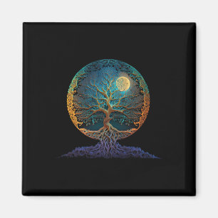 Baum des Lebens Yoga Zen Namaste Meditation _1 Magnet