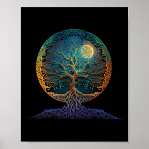 Baum des Lebens Yoga Zen Namaste Meditation _1 Poster