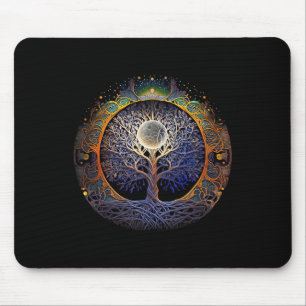 Baum des Lebens Yoga Zen Namaste Meditation Mousepad