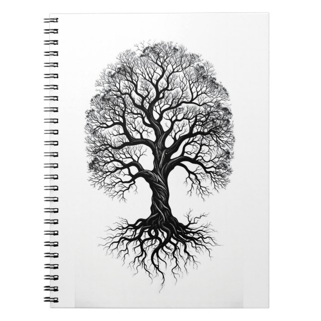 Baum des Lebens Zen Klassisches Notizbuch Notizblock (Vorderseite)