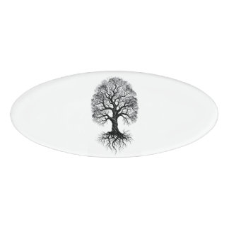 Baum des Lebens Zen-Ovaler Namensschild Namenschild