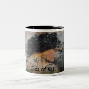 Baum des Lebens Zweifarbige Tasse