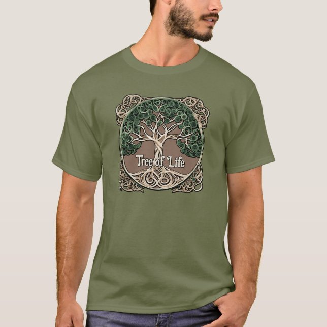 Baum des Lebenspapiers T-Shirt (Vorderseite)
